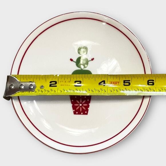 STARBUCKS set of 7 holiday appetizer plates 2006 - Picture 4 of 4